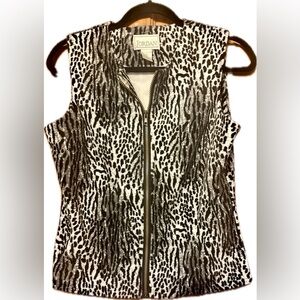 Jordan Zebra Print Women's Zip Up Vest